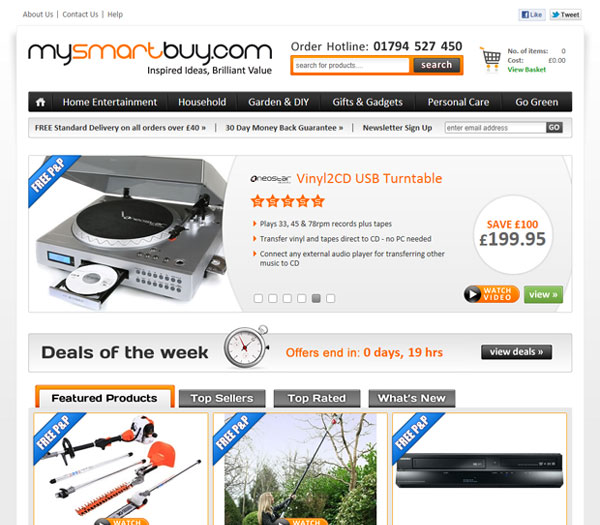 MySmartBuy.com - Bespoke Ecommerce Website