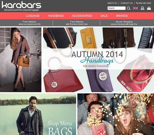 Karabars - Bespoke Ecommerce Website