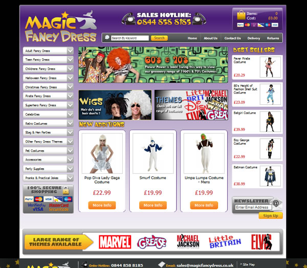 Magic Fancy Dress - E2EXpress Ecommerce Website