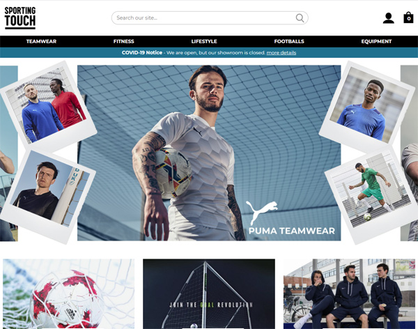 Sporting Touch - Bespoke Ecommerce Website